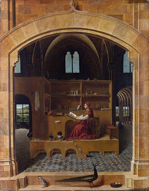 Antonello da Messina Saint Jerome in his Study (nn03) Sweden oil painting art